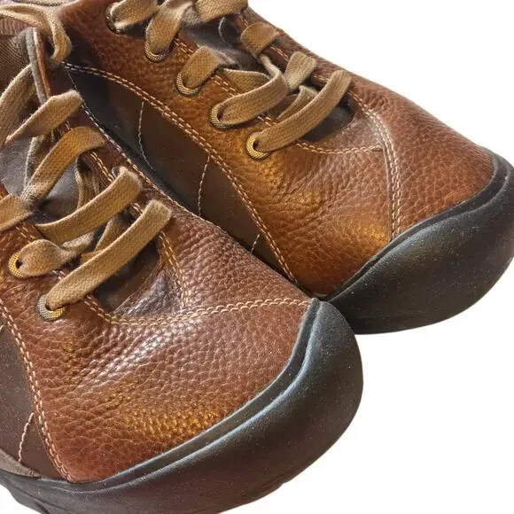 Keen Women's Presidio Sneakers Shoes Hiking or Trail Shoes Brown Leather sz 11 - Picture 4 of 12